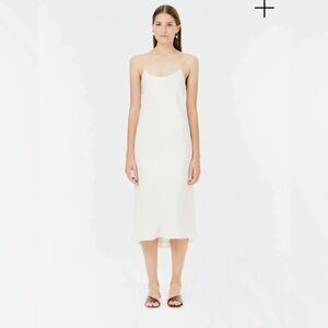 Tibi Silk Slip Dress White Size 2 Like New